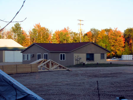 Northwoods Drive-In Theatre - Remodeled Snack Bar - Photo From Water Winter Wonderland